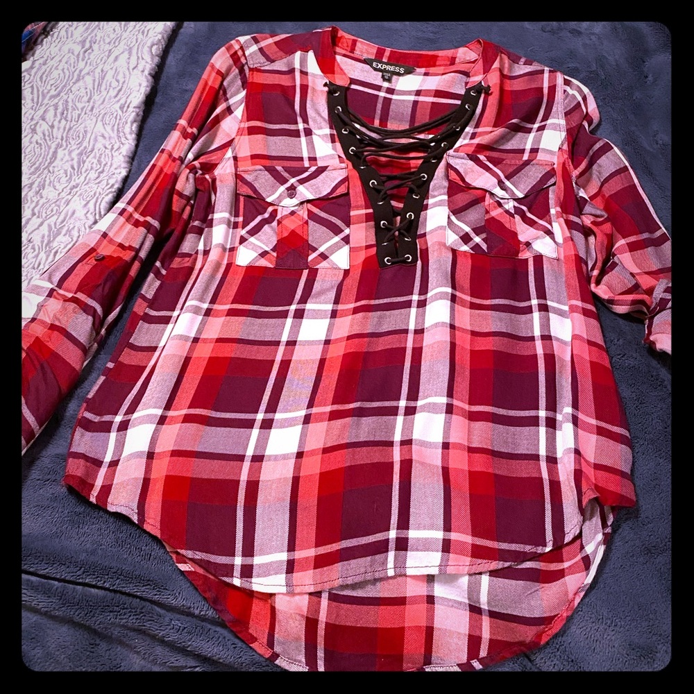 Express Plaid Flannel Shirt